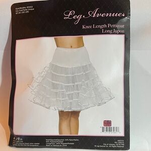 Leg Avenue White A-Line Petticoat